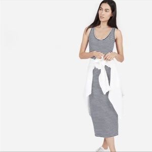 Everlane | Striped Cotton Sleeveless Maxi Dress Size XL